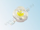 Сверхъяркий светодиод LED 1W White 120 Lm with lens